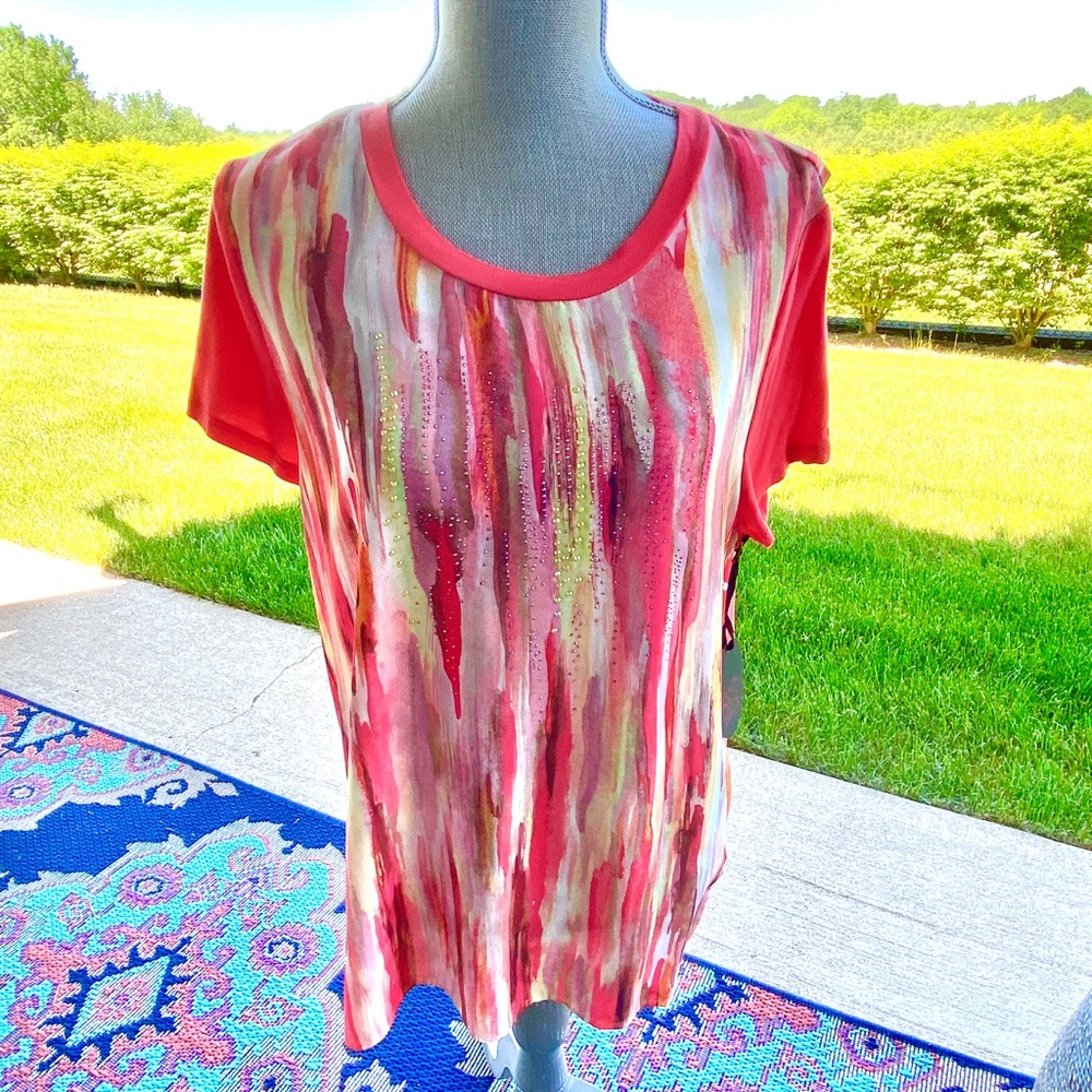 French Blue Top NWT